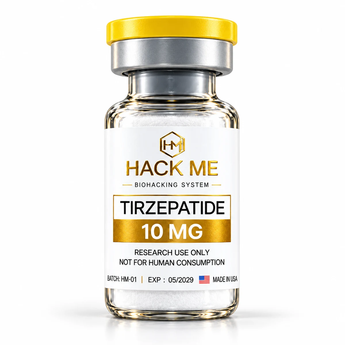 Флакон Tirzepatide 10 мг HACK ME
